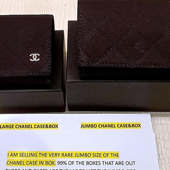 New  Rare "JUMBO" CHANEL Black Quilted Logo Glasses Sunglasses Soft Case, etc. - Picture 3 of 16